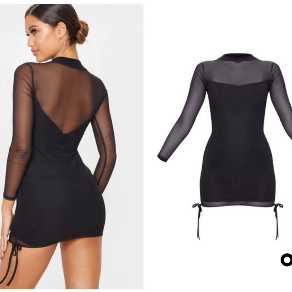 Black Mesh Dress